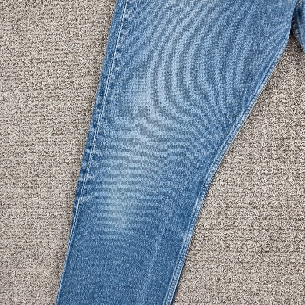 Vintage 90s Levi's 501xx 32x34 Mens Blue Straight Leg Denim Jeans Made in USA - Picture 6 of 14